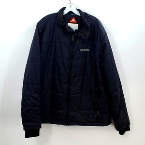 Columbia Omni Heat Men's Black Puffer Coat Jacket Large